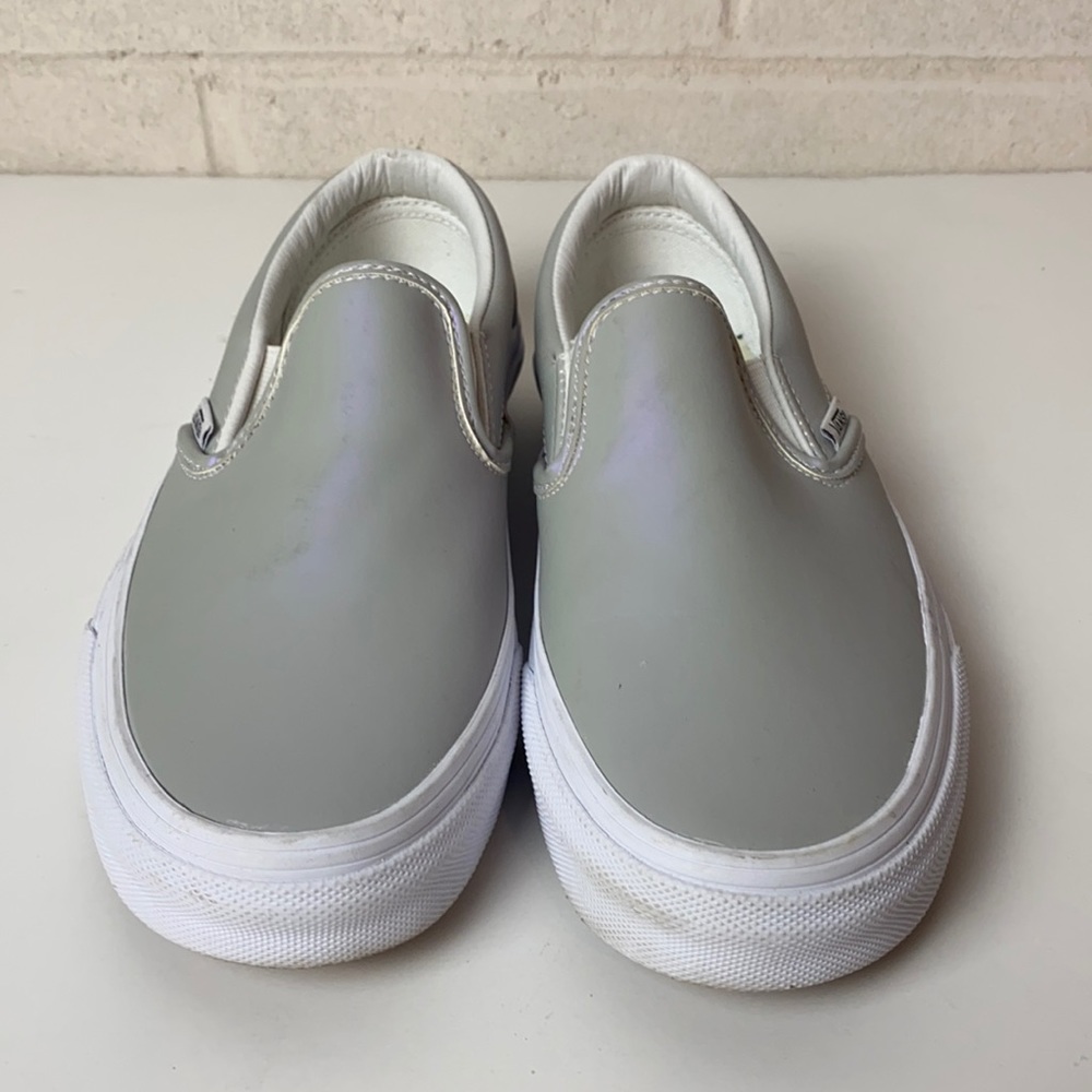 Vans Holographic Slip On Silver/ Grey Shoes